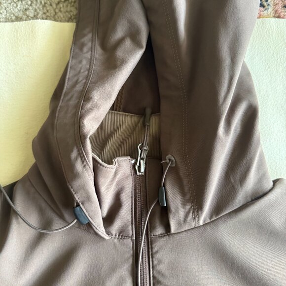 MARMOT Women's M Brown Full Zip Stand Collar Zip Pocket Hooded Jacket - Picture 8 of 17